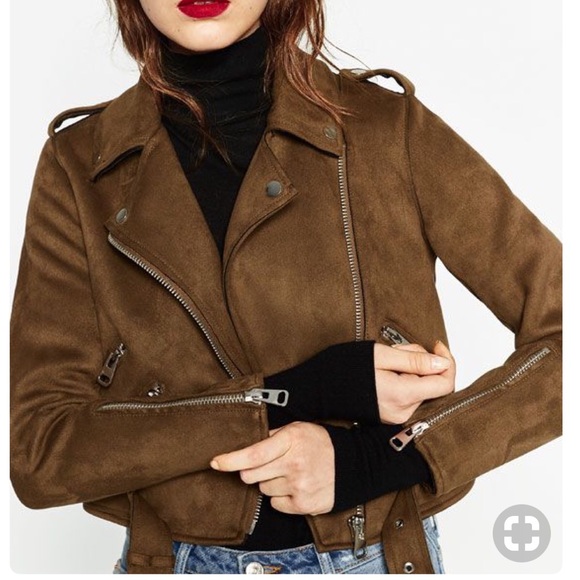 Zara Jackets & Blazers - Suede cropped Zara jacket